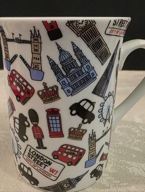 Elgate Ceramic Mug- London Attractions - Double-deckers, Tower Bridge, & more